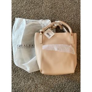 Shiraleah Nude Tassel-Accent Tory Bucket Bag